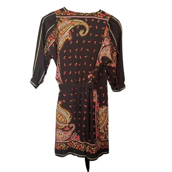 NWT Zara Chic Paisley Wrap Dress - Picture 8 of 13